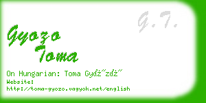 gyozo toma business card